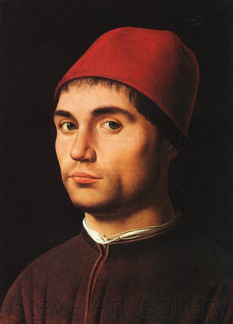 Antonello da Messina Portrait of a Young Man Norge oil painting art
